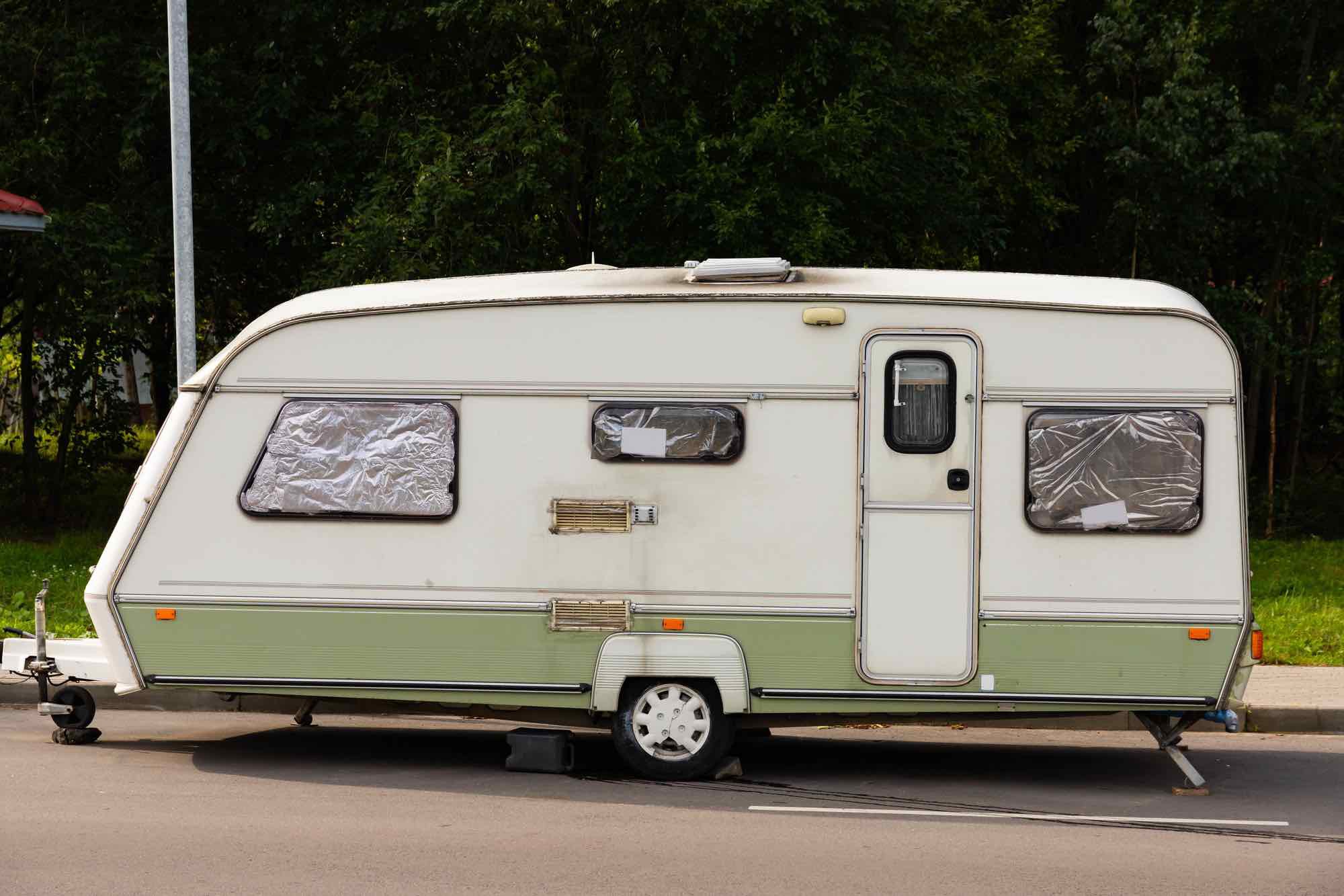 Caravan openbaar gebied