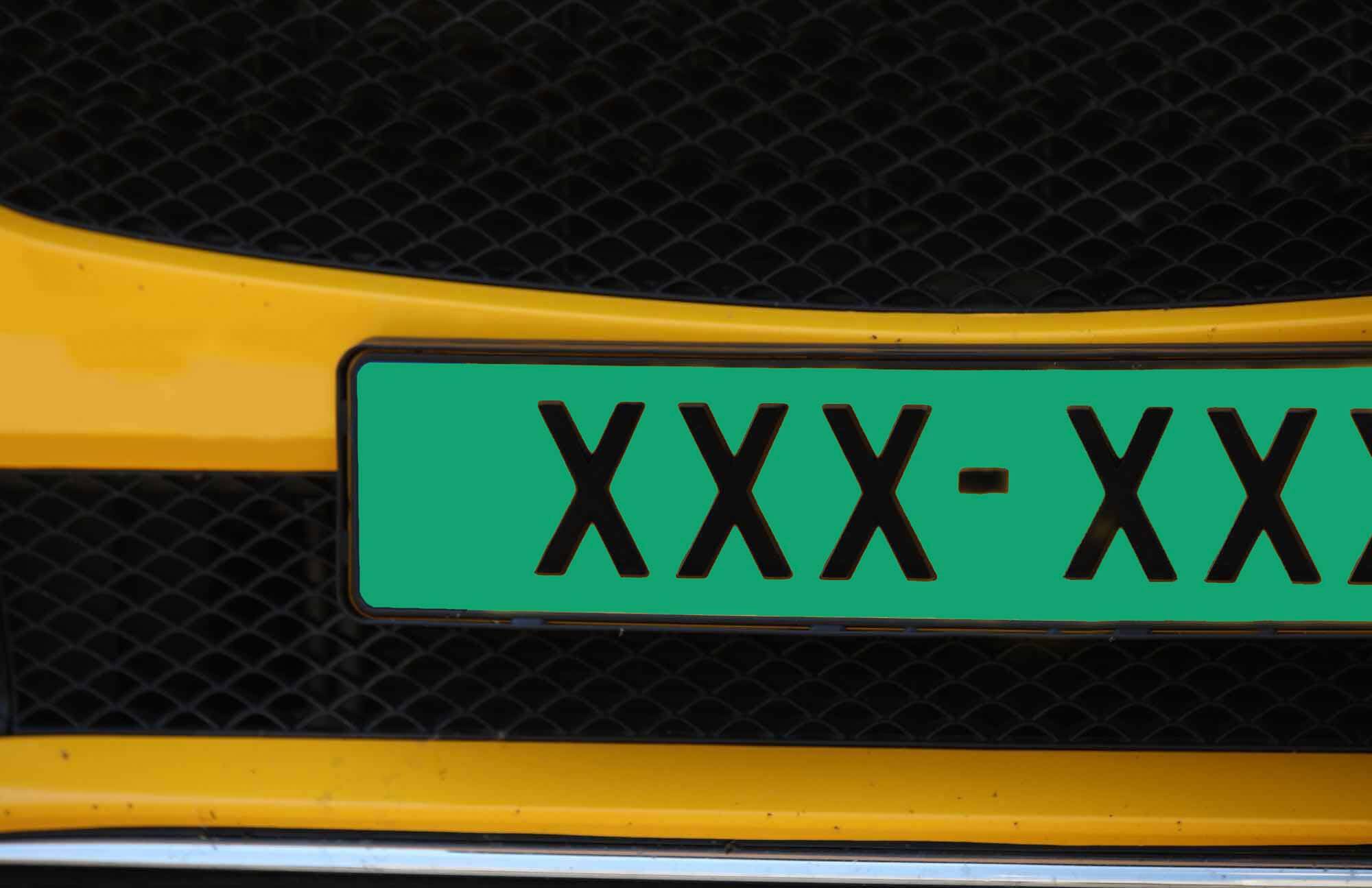 Groen kenteken handelaarskenteken